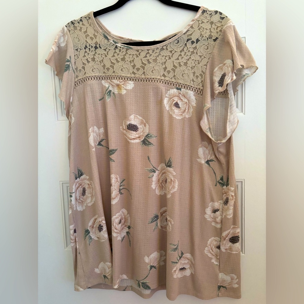 Torrid size 2 tan colored casual shirt